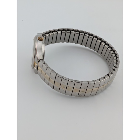 CG Watch Women 25mm Case Two Tone Stretch Band- New Battery - Picture 6 of 7